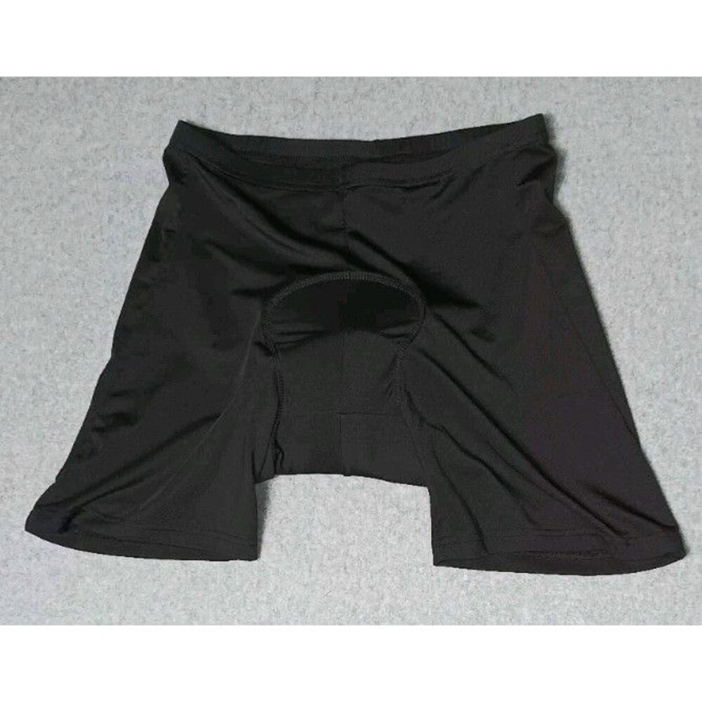 Sports Gear Cycling Shorts Adult Extra Large Black Nylon Spandex Blend Padded